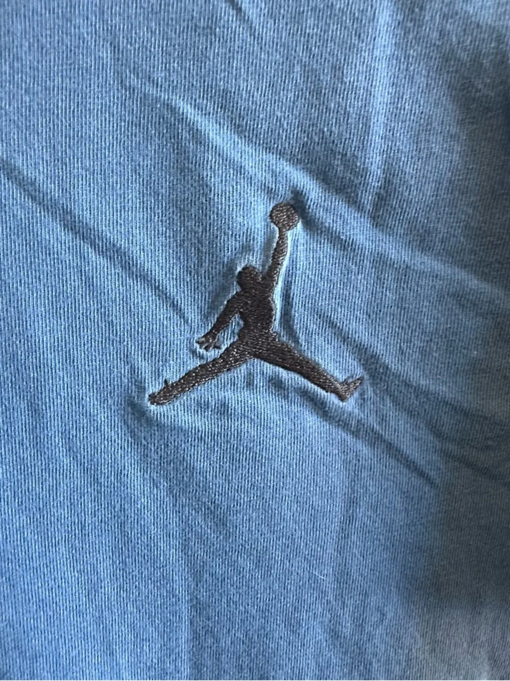 Nike Jordan Jumpman Embroidered Logo Crewneck T-Shirt - Blue/Grey (DC7485-493)